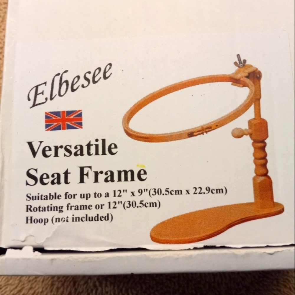 Elbesee Versatile Seat Embroidery & Tapestry Stand for Embroidery Hoops NIB